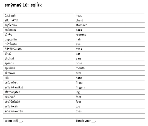 smy̓may̓ 16: sqil̓tk