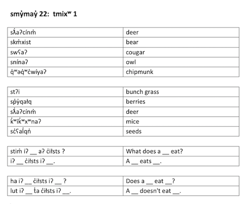 smy̓may̓ 22: tmixʷ 1