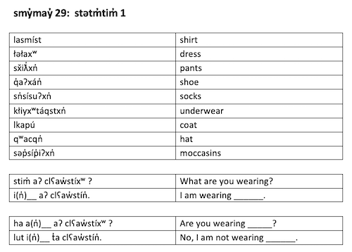smy̓may̓ 29:  stətm̓tim̓ 1